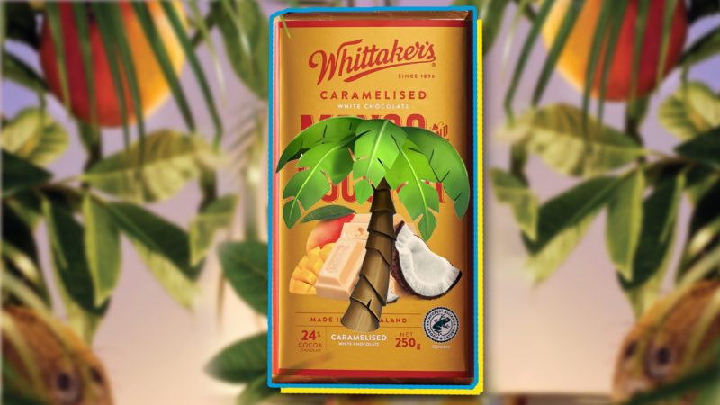 Whittaker's just revealed its new tropical flavoured block - a twist on sticky rice dessert