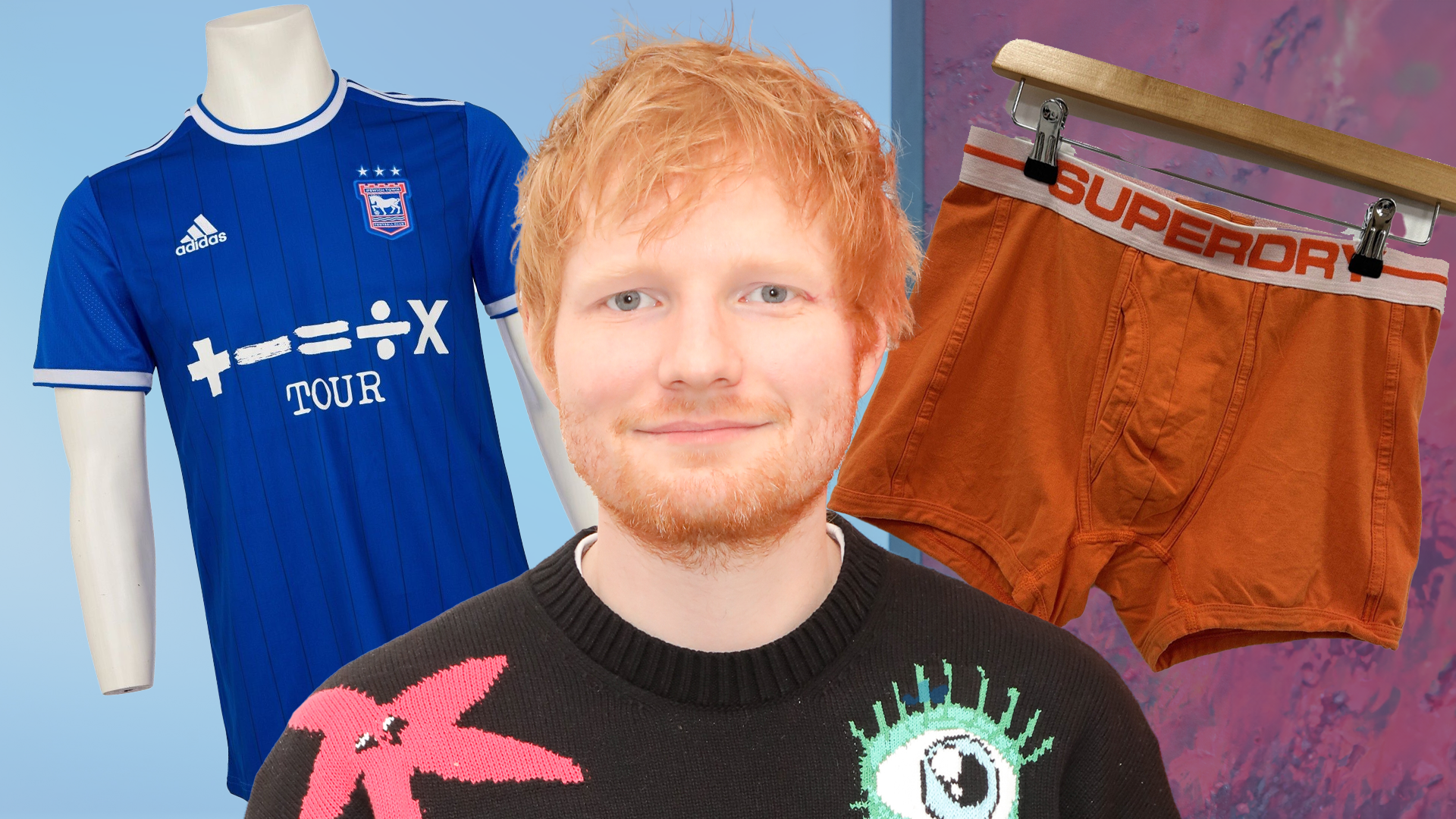 Ed Sheeran is auctioning off his clothes for charity, including his used  underwear
