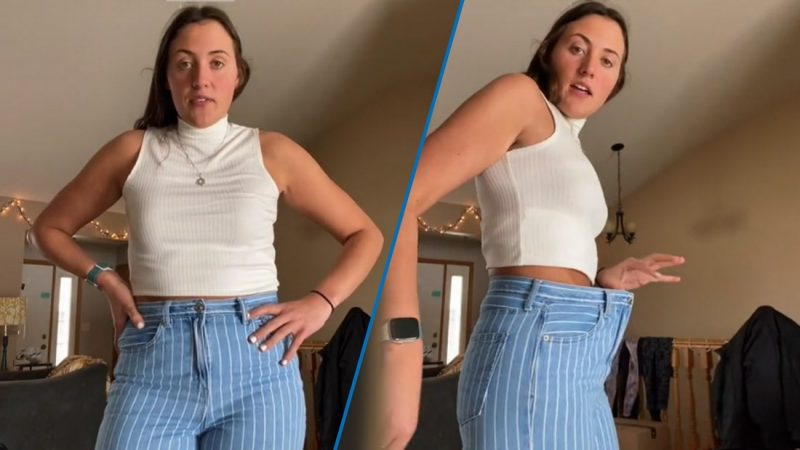 People amazed by woman's hack to get your tight jeans to fit perfectly