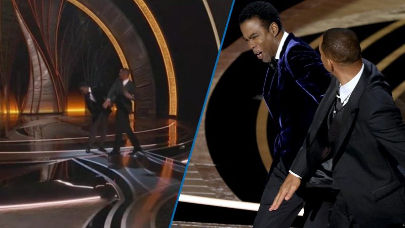 Will Smith smacks Chris Rock in the face over joke about wife Jada at The Oscars