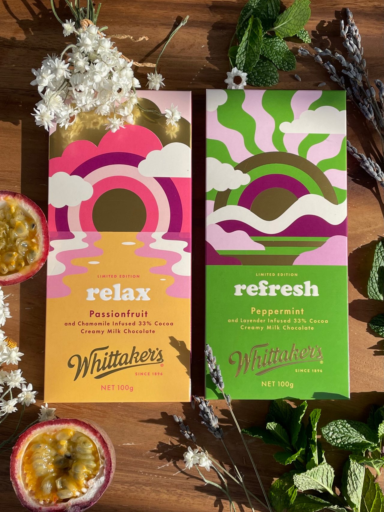 Whittakers announces new ‘Relax’ and ‘Refresh’ flavours