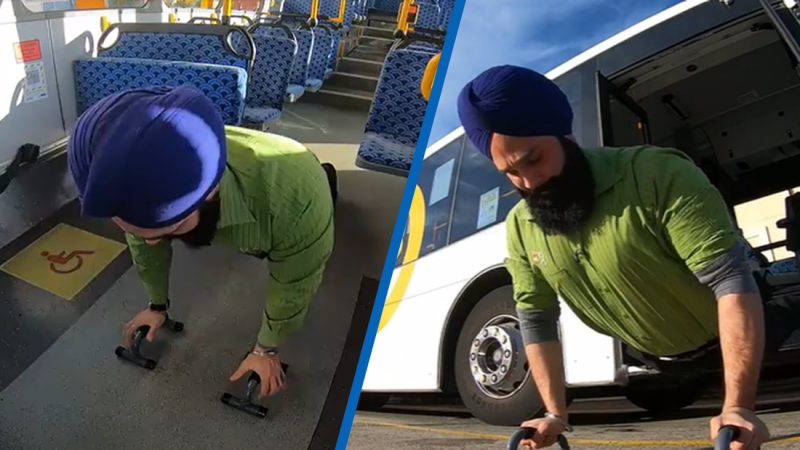 Kiwi bus driver goes viral for losing 25kg with his clever on-the-go workout