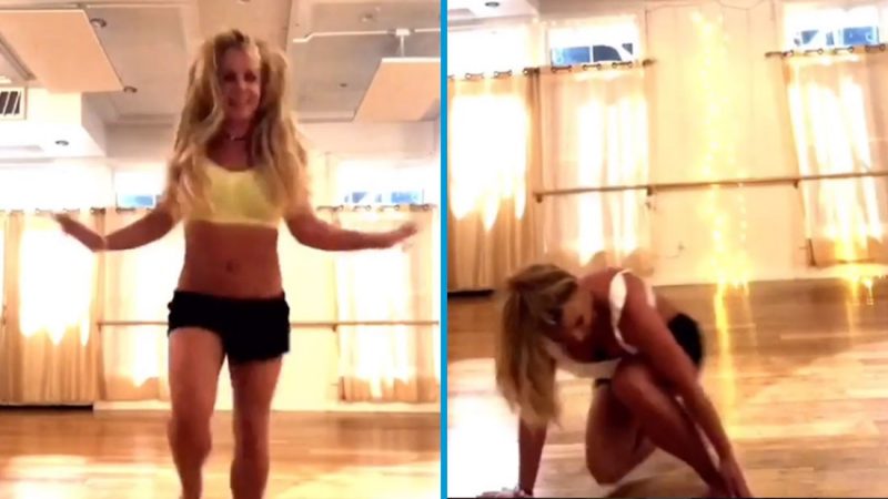 Britney Spears shares video of the moment she broke her foot while dancing