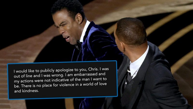 Will Smith makes public statement about hitting Chris Rock at the Oscars