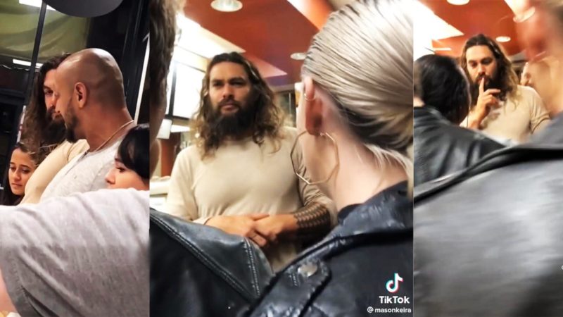 Video of Jason Momoa breaking up a drunk Subway fight at 3 am goes viral