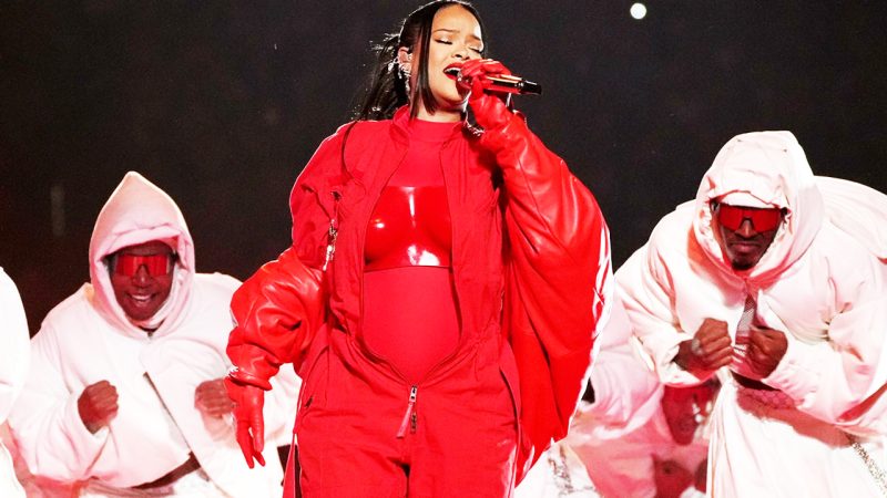 Rihanna confirms she's pregnant after showing off baby bump during Super Bowl halftime show