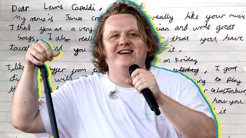 A young boy with Tourette's wrote a precious note to Lewis Capaldi after he announced a break