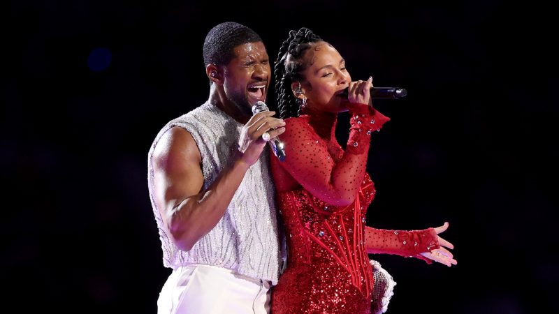 WATCH: Usher joined by Alicia Keys for beautiful duet at Super Bowl halftime show 2024