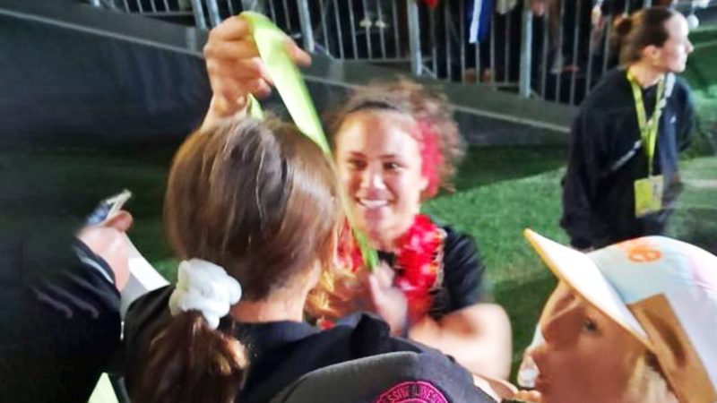'I was in shock': Rugby World Cup winner Ruby Tui gave her medal to a fan who beat Leukaemia