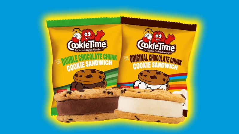 We got to try Cookie Time’s new ice cream sandwiches and they were delicious