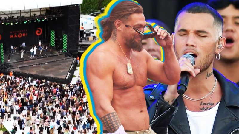 Jason Momoa got his shirt off at Maranga Rise Up Cyclone relief gig which raised loads of money