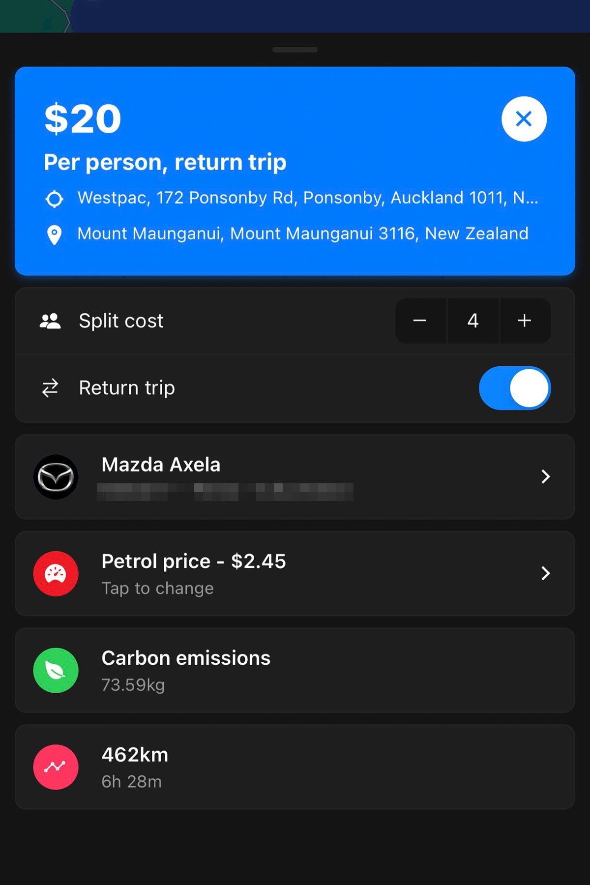 The NZ app that shows you how much petrol you need to buy for your next road trip
