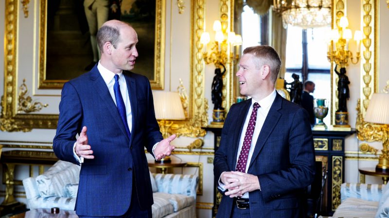 NZ PM Chris Hipkins gifts Prince William a special item from Aotearoa as they meet at Windsor