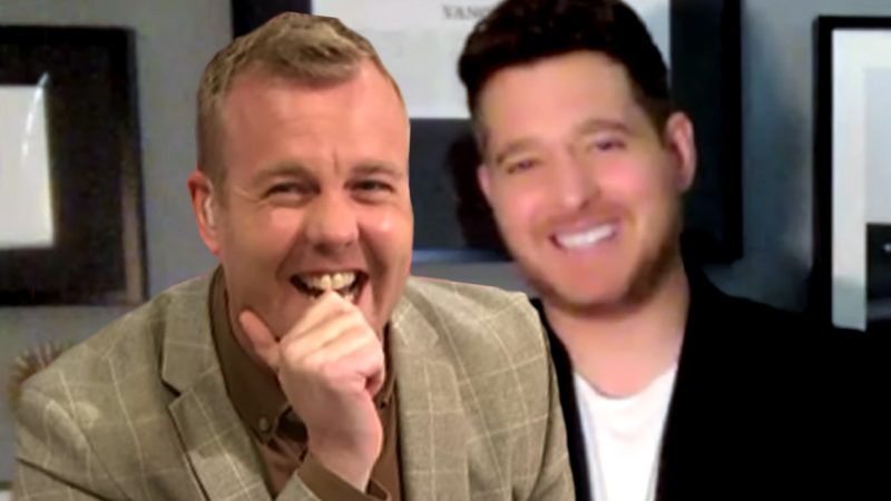 'What's going on!?': Michael Bublé flirts 'outrageously' with NZ 'Breakfast' host Matty McLean