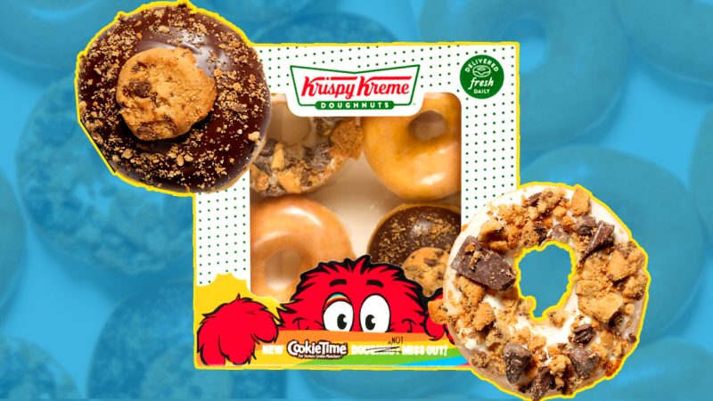 Krispy Kreme and Cookie Time have joined forces to create two new scrumptious-looking flaves