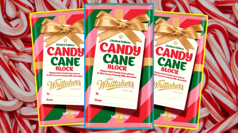 Whittaker's is releasing a limited-edition candy cane block, so that's one gift already sorted
