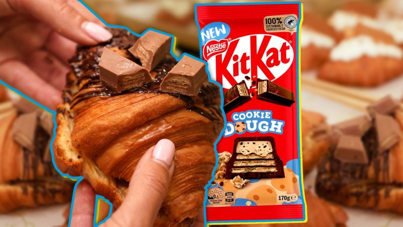 An Auckland bakery is giving out loads of free croissants filled with KitKat's new cookie dough