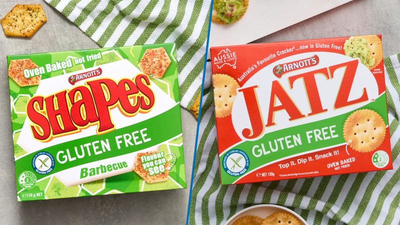 Gluten-free freedom! Arnott's announce brand-new Shapes and Jatz for Kiwi coeliacs