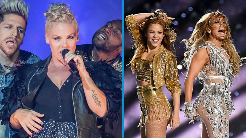 Pink claps back at critics who said JLo and Shakira's Halftime Show was too 'raunchy'