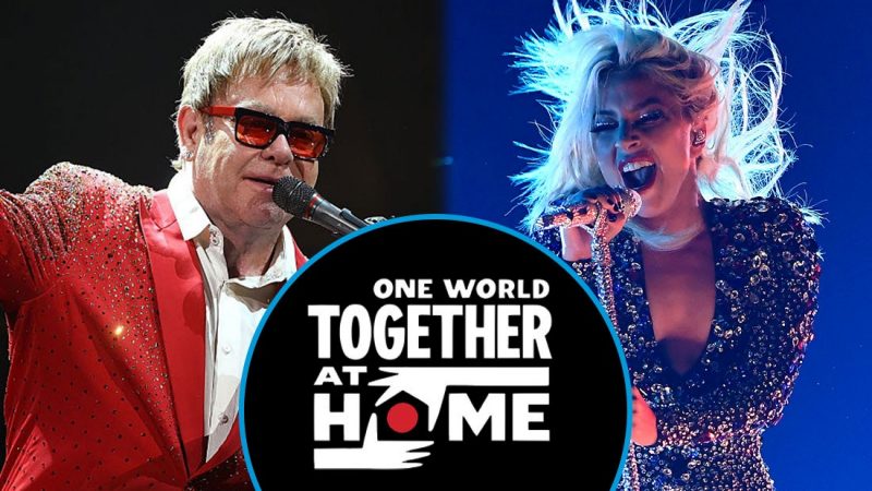 Lady Gaga, Elton John and more big stars come together for 'at home' concert
