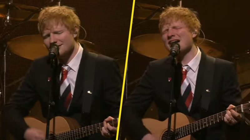 Ed Sheeran performs emotional new song 'Visiting Hours' at friend's funeral