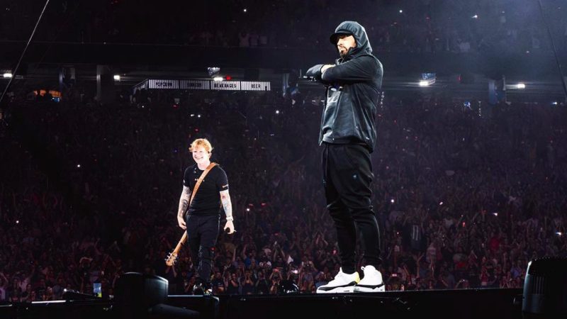 Eminem joins Ed Sheeran for a surprise duet performance