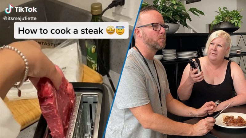 Is it okay to eat toaster-cooked steak?