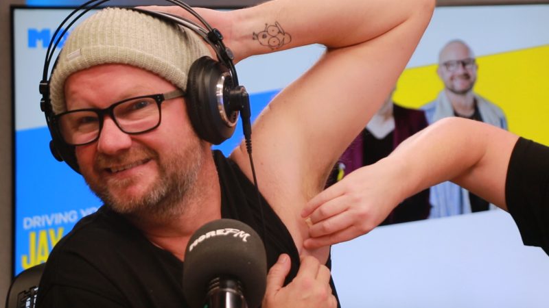Flynny's armpits are waxed by amateur Jay-Jay