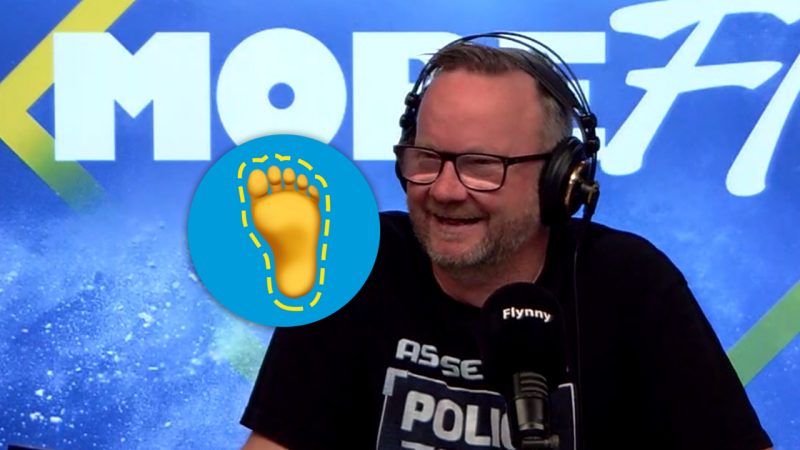 Flynny let a little too much information slip about his... feet