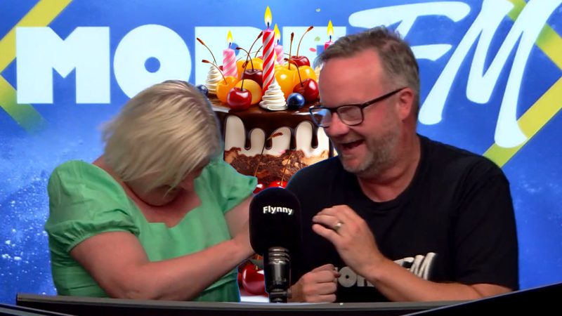 Flynny gave Jay-Jay a milestone celebration surprise live on air - and she hated it