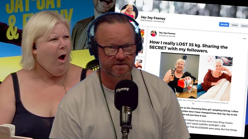 Jay-Jay & Flynny confront the scammers using Jay-Jay's photos to sell fake weight loss products