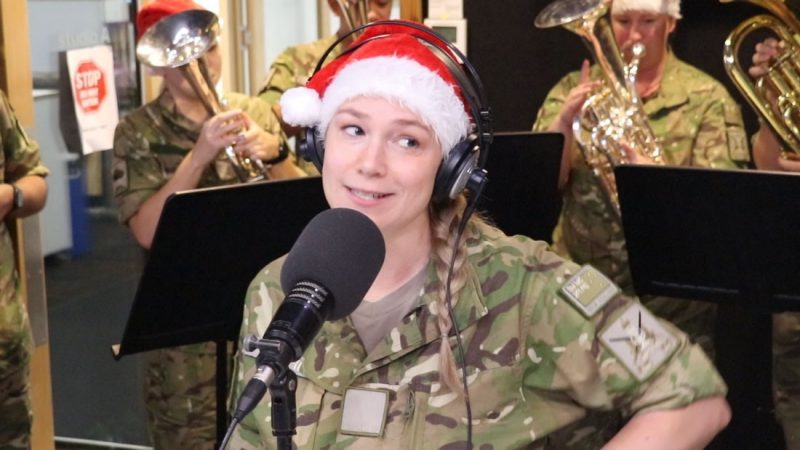 NZ Army band join The Breakfast Club to perform 'Santa Baby'