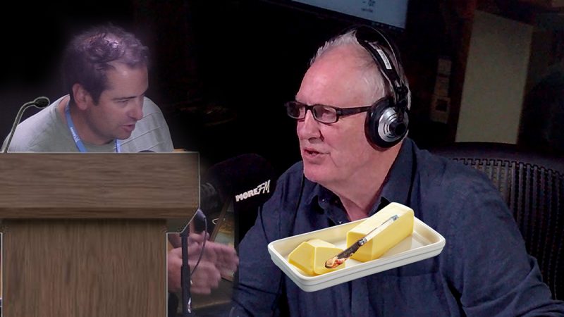 Gary is furious after Bondy 'contaminated' the workplace butter