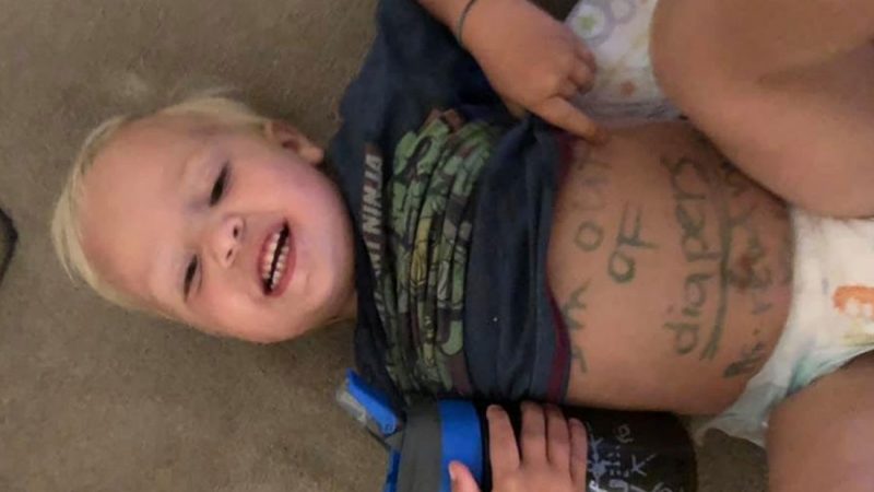 Mum fuming after son sent home from preschool with rude note on his stomach