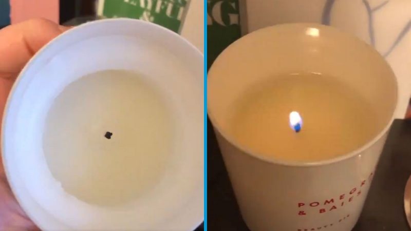 People are loving this super simple hack for fixing tunneled candles