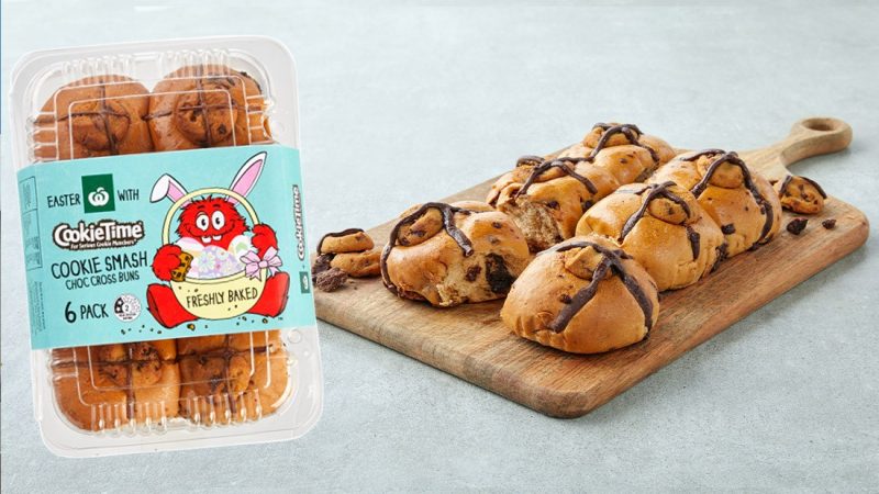 Countdown and Cookie Time release 'Cookie Smash Choc Cross Buns' for Easter