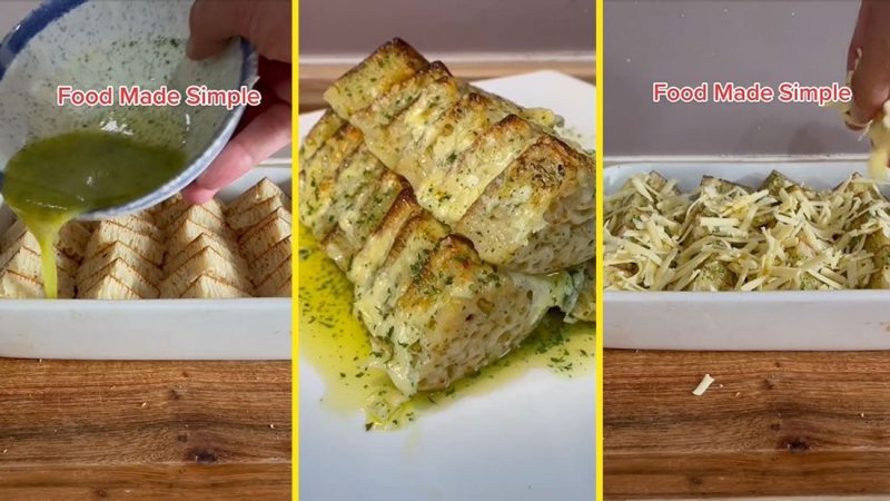 People are going crazy over this cheesy garlic crumpets hack
