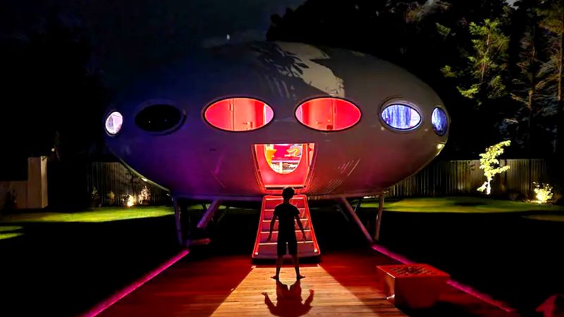 You can Airbnb inside a spaceship in Canterbury and it looks out of this world