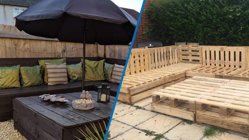 Woman shares how she created amazing outdoor furniture set for just $40