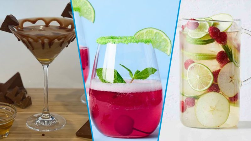 These Christmas themed cocktails are perfect for the festive season