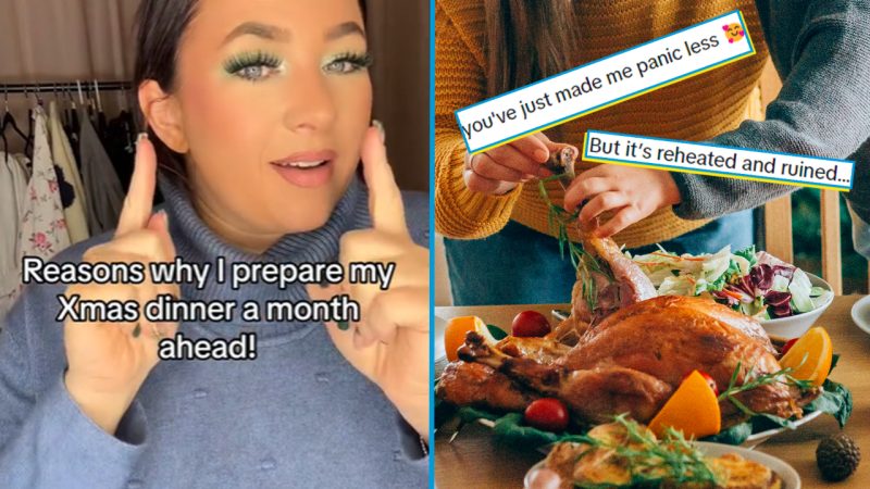 People are torn over this mum's hack to prepare Christmas dinner a whole month early