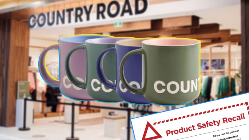 Country Road is recalling four of their popular mugs over serious safety concerns